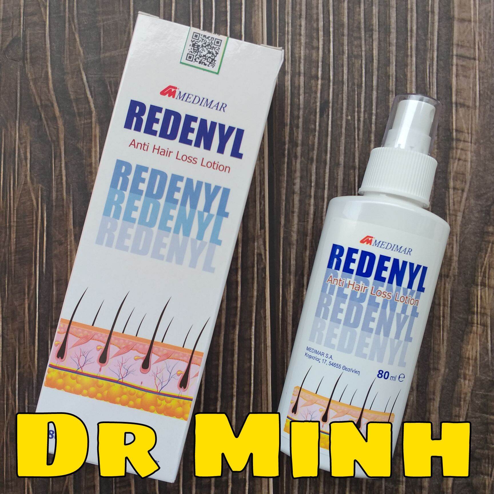 Xịt dưỡng tóc Redenyl 80ml giúp kích thích mọc tóc