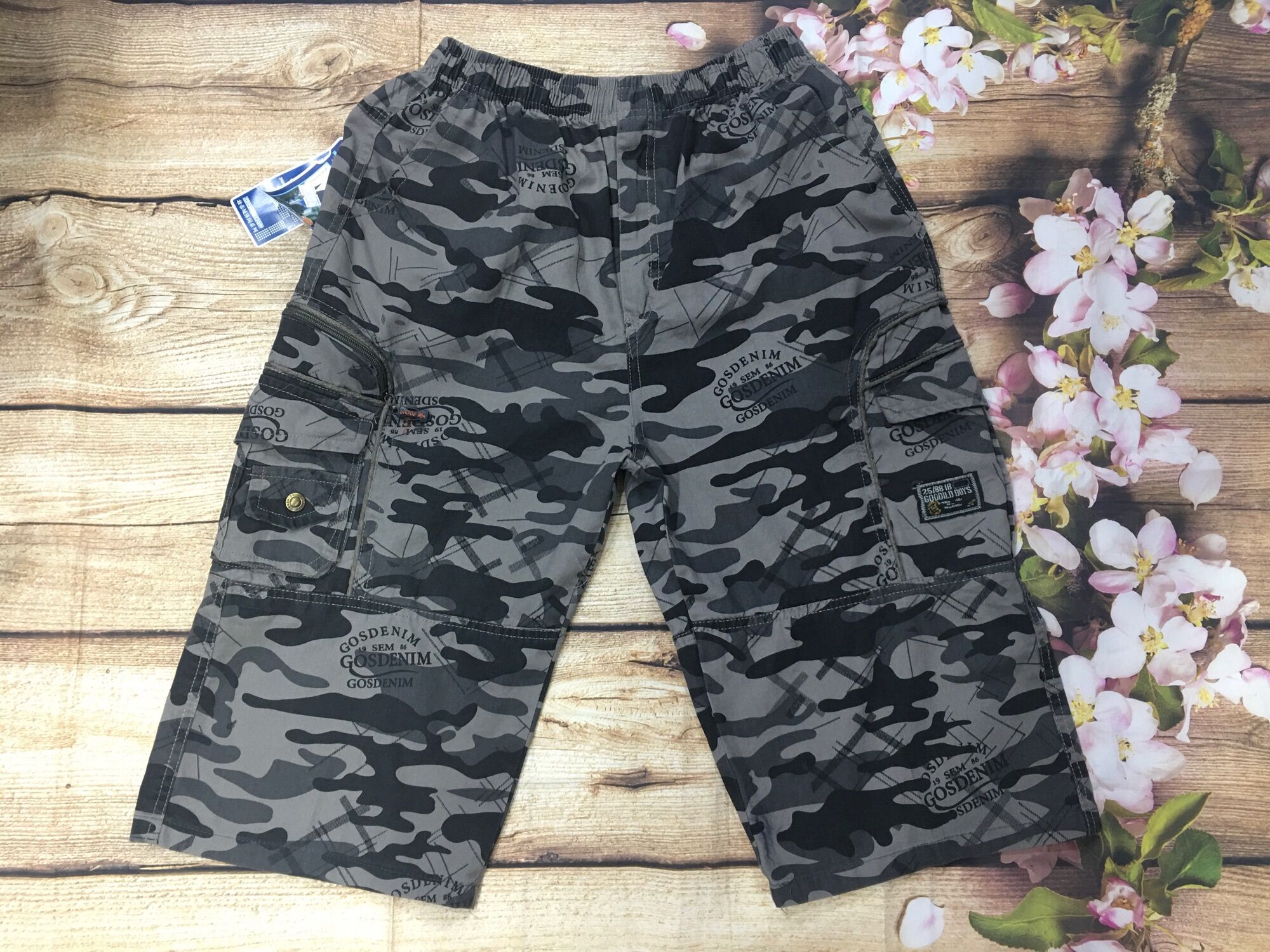 Quần short kaki nam túi hộp quảng châu đến 100kg