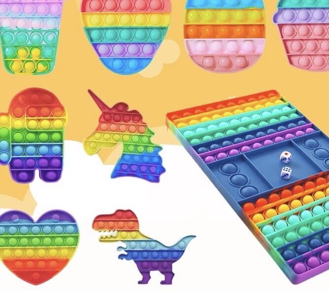 Pop it, đồ chơi giảm stress, giảm căng thẳng, bop it bàn cờ giá rẻ, đồ chơi bóp bong bóng, bóp tay