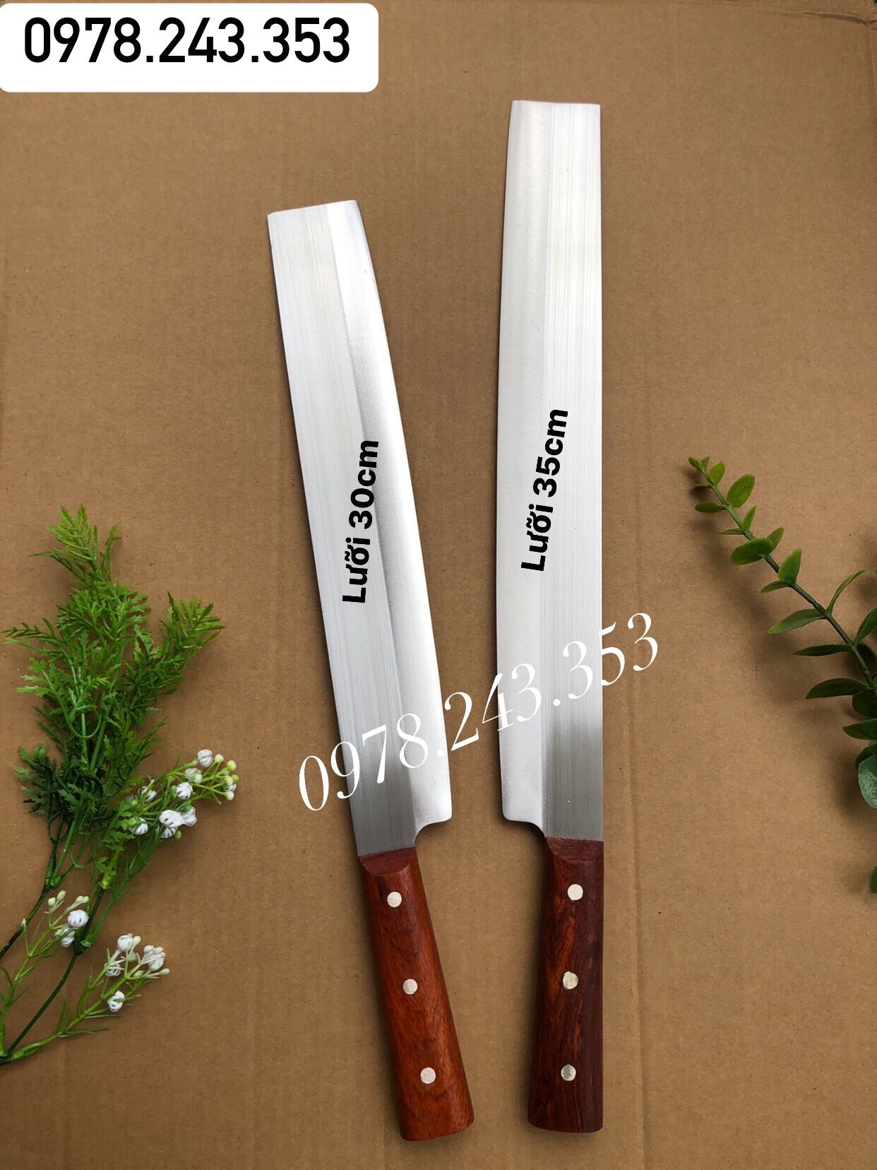 Dao thái thịt bổ dưa 35cm hoa quả