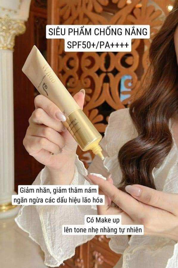 SET CHỐNG NẮNG CHỐNG NHĂN WHOO 50 ml