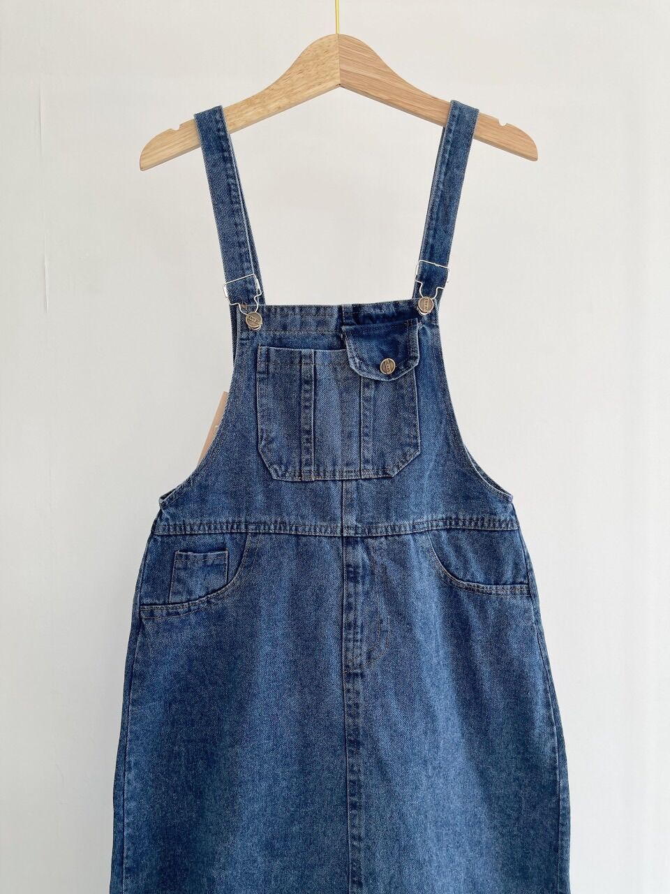 (ảnh thật, hoả tốc) 🌱 new in - Yếm jean túi hộp 🥑