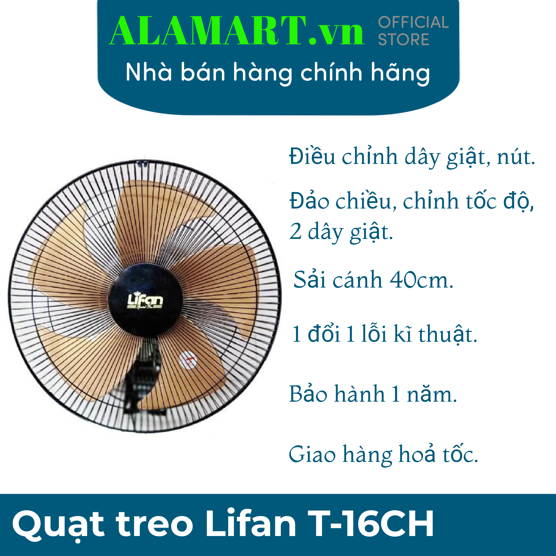Quạt treo tường Lifan T-16CH