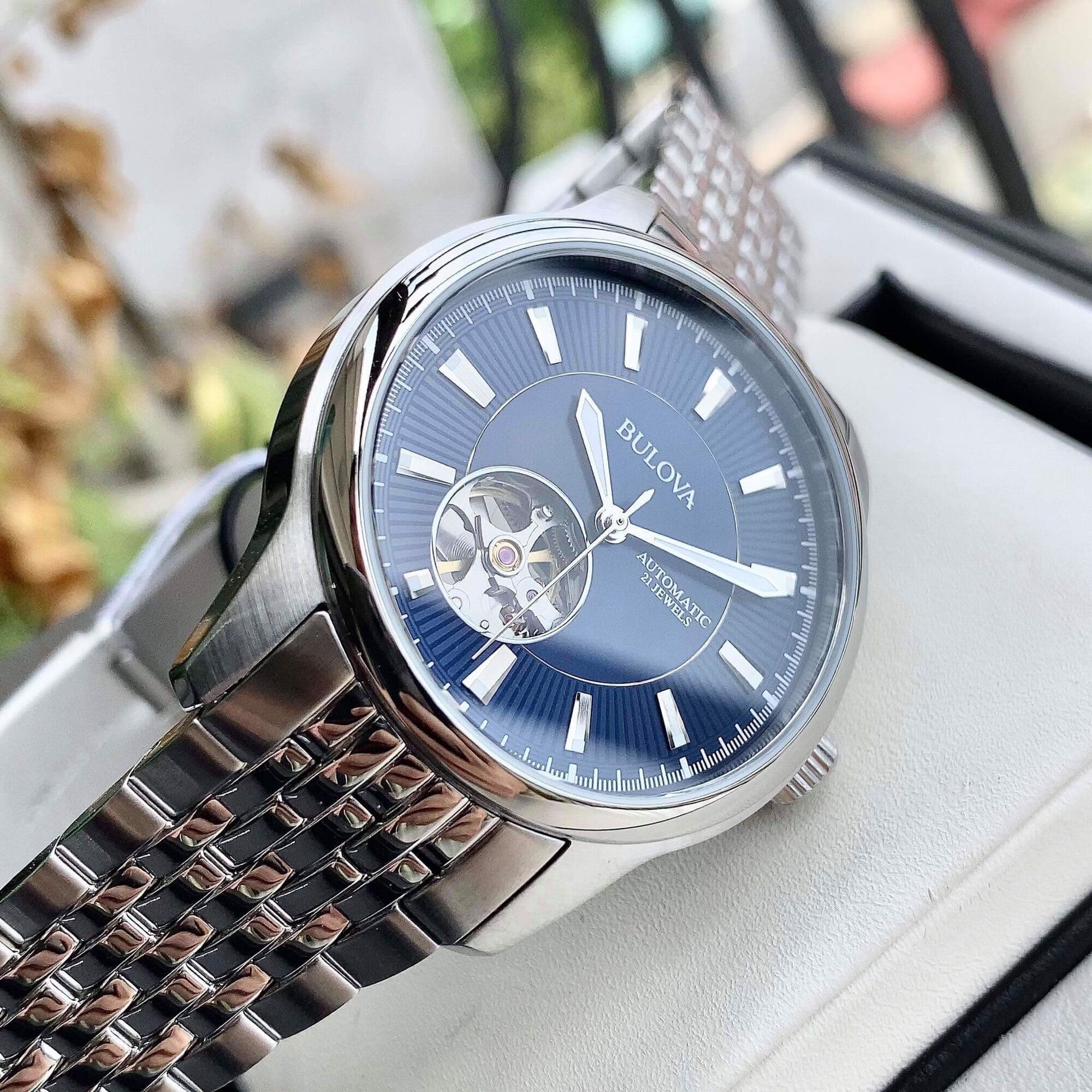 [Tặng Gói Bảo Hàng Vàng] ĐỒNG HỒ NAM CHÍNH HÃNG Bulova 96A189 Automatic