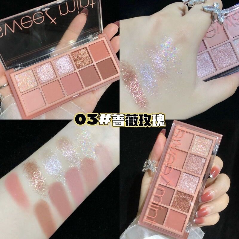 Bảng mắt nhũ lì 10 màu Sweet Mint