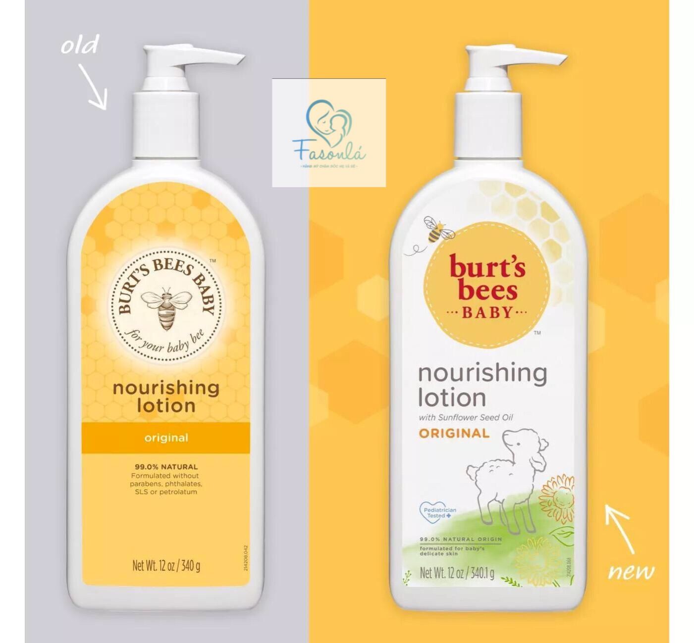 Sữa dưỡng thể cho bé Burt’s Bees Nourishing Lotion Original