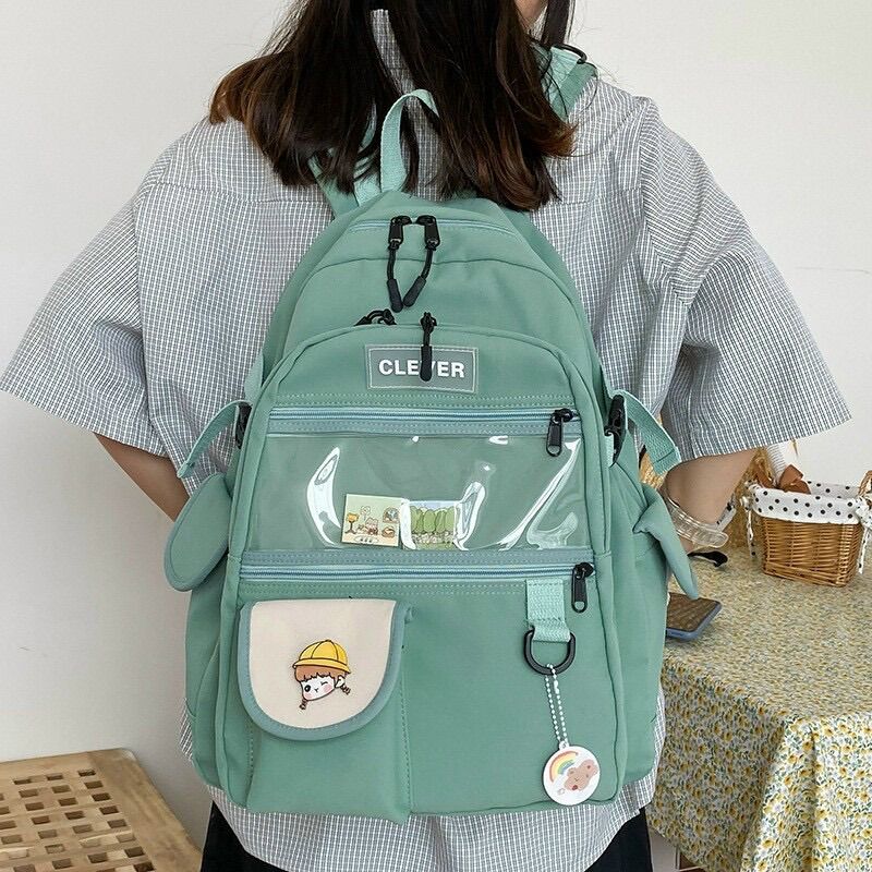 Balo ulzzang đi học chống thấm nước - CLEVER