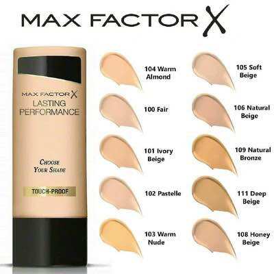Kem nền Max Factor Lasting Performance Foundation Touch-Proof 104 warm Almond 35ml