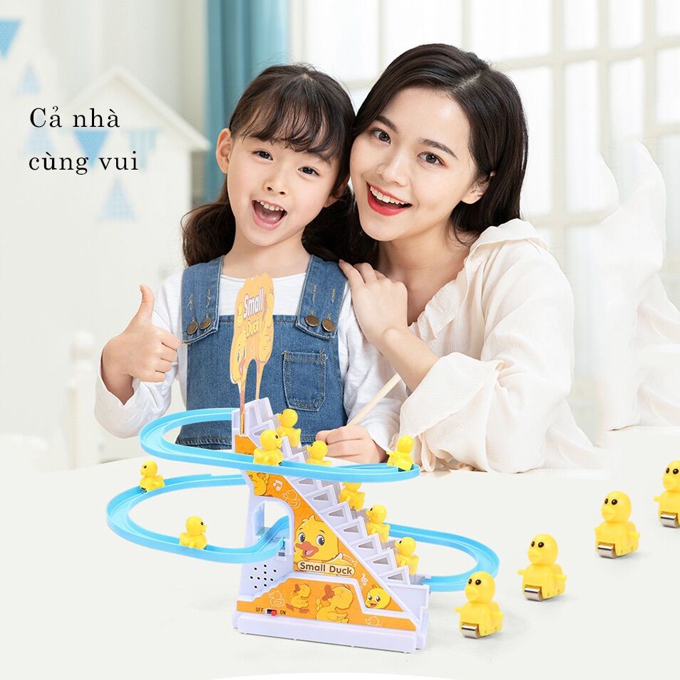 Bộ đồ chơi vịt leo cầu thang cho bé