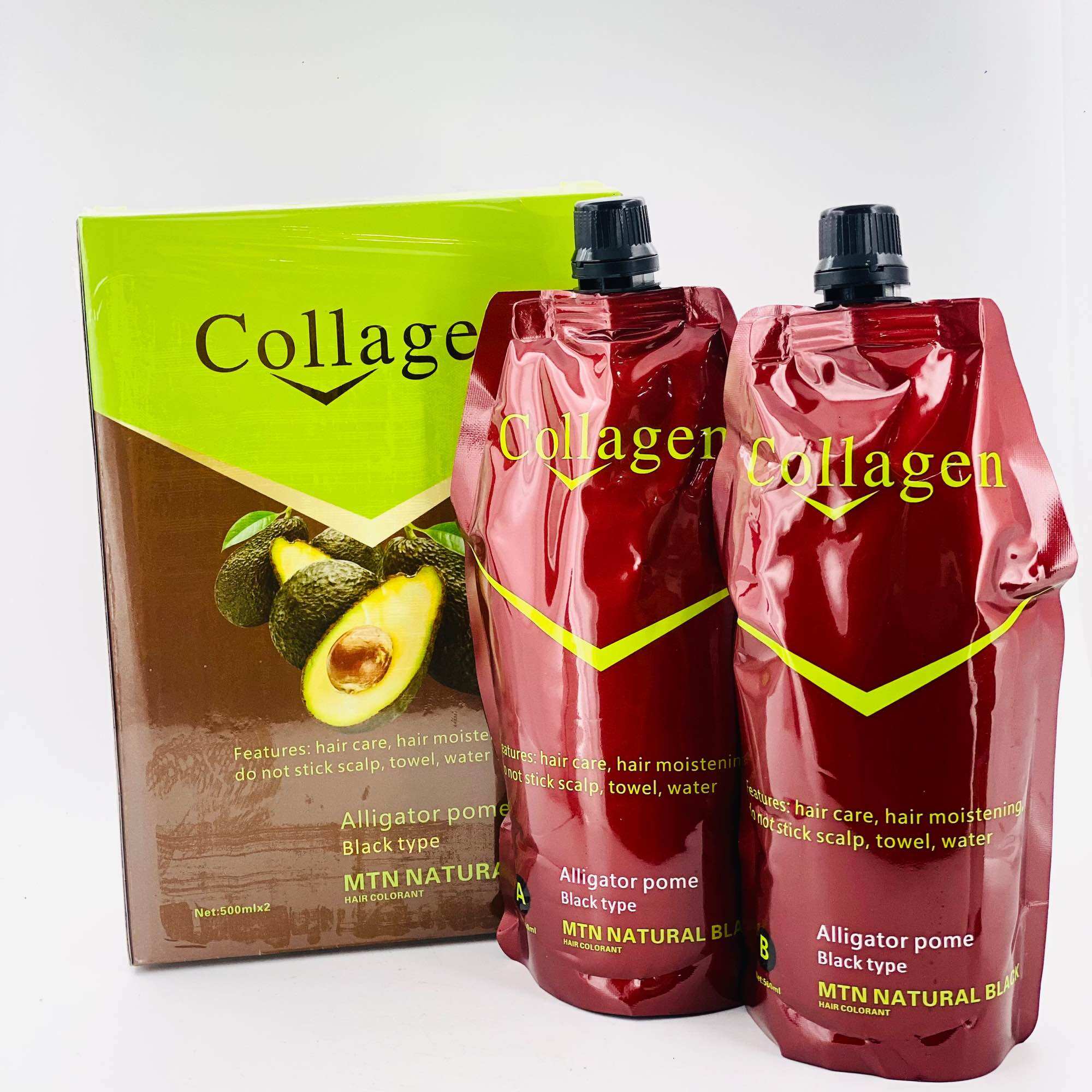 Thuốc nhuộm đen phủ bạc bơ 500ml