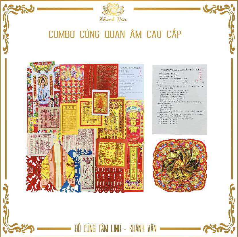 Giấy Cúng Quan Âm - Cúng Bà