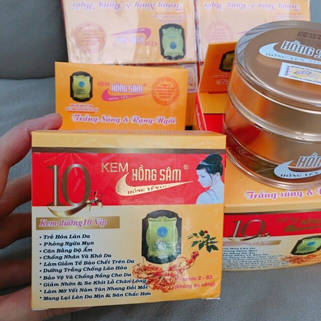 Kem hồng sâm 10 tác dụng