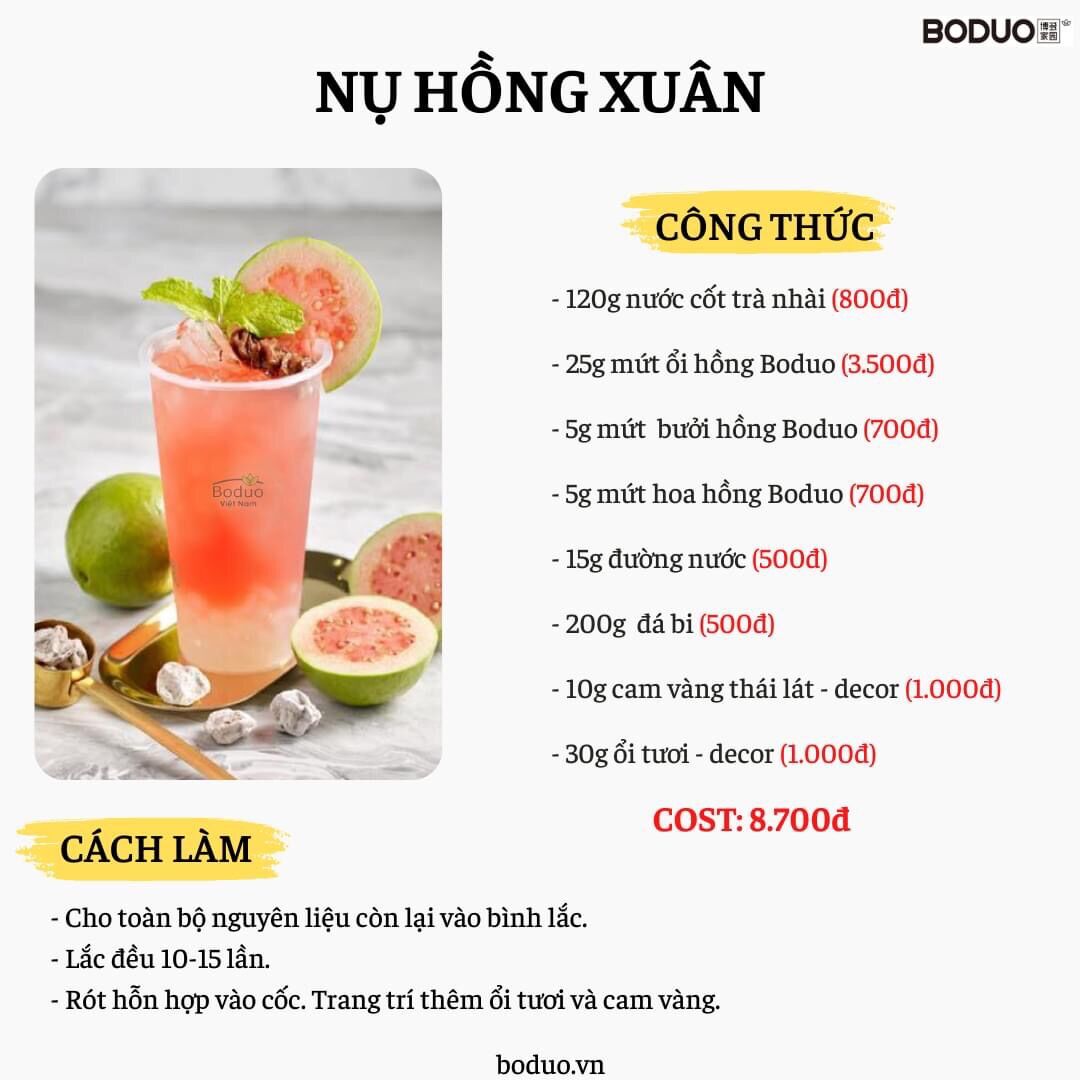 Mứt ổi hồng Boduo hộp 1kg