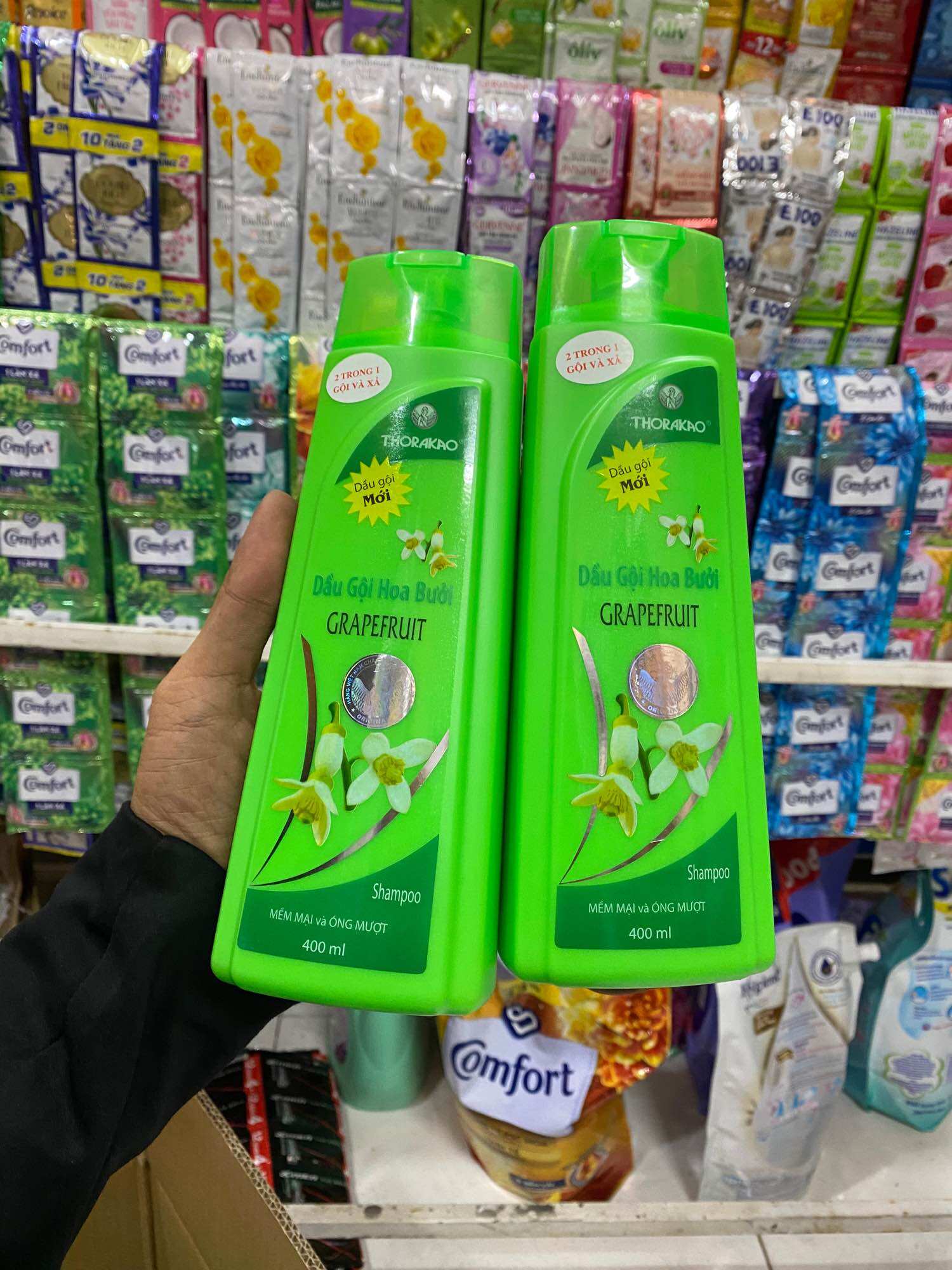 Dầu Gội Và Xả Hoa Bưởi Thorakao 400ml