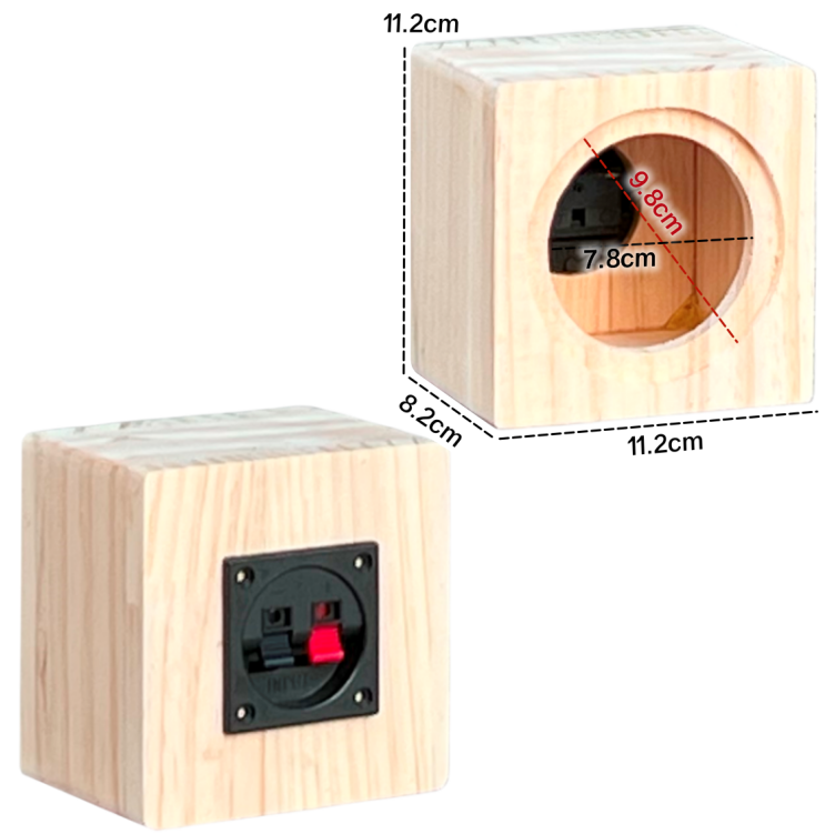 Loa cải trang loa thùng 1.5 inch 3.5 inch 4 inch 5 inch 6.5 inch 8 inch thùng rỗng gia dụng thùng gỗ