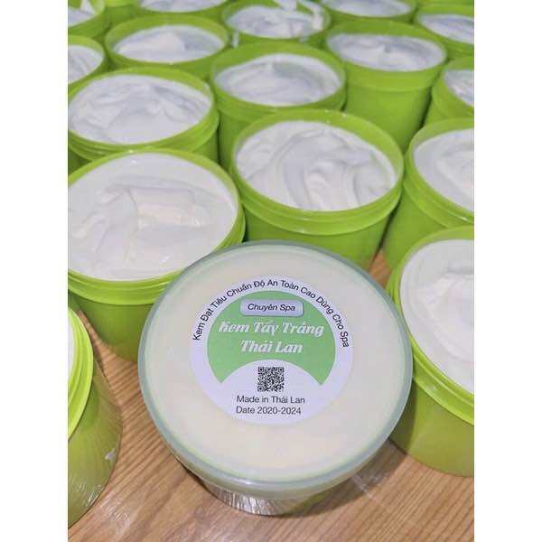 Kem Tẩy Trắng Da, Dưỡng Ẩm Kem Tẩy Trắng Body Thái Lan Chuyên Spa Hũ Xanh 500GR,chất kem xịn thơm mịn,không bết rít