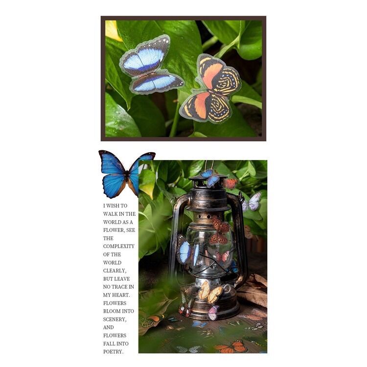 Sticker hình bướm dùng để trang trí (40 tấm)