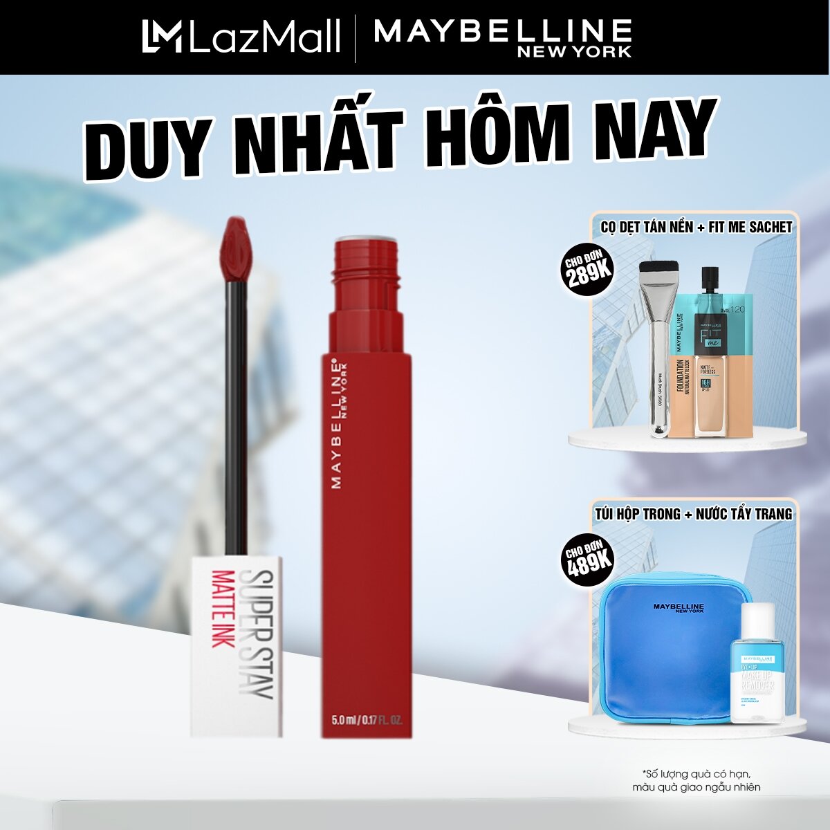 Son Kem Lì 16h Lâu Trôi Maybelline New York Super Stay Matte Ink City Edition Lipstick 5ml