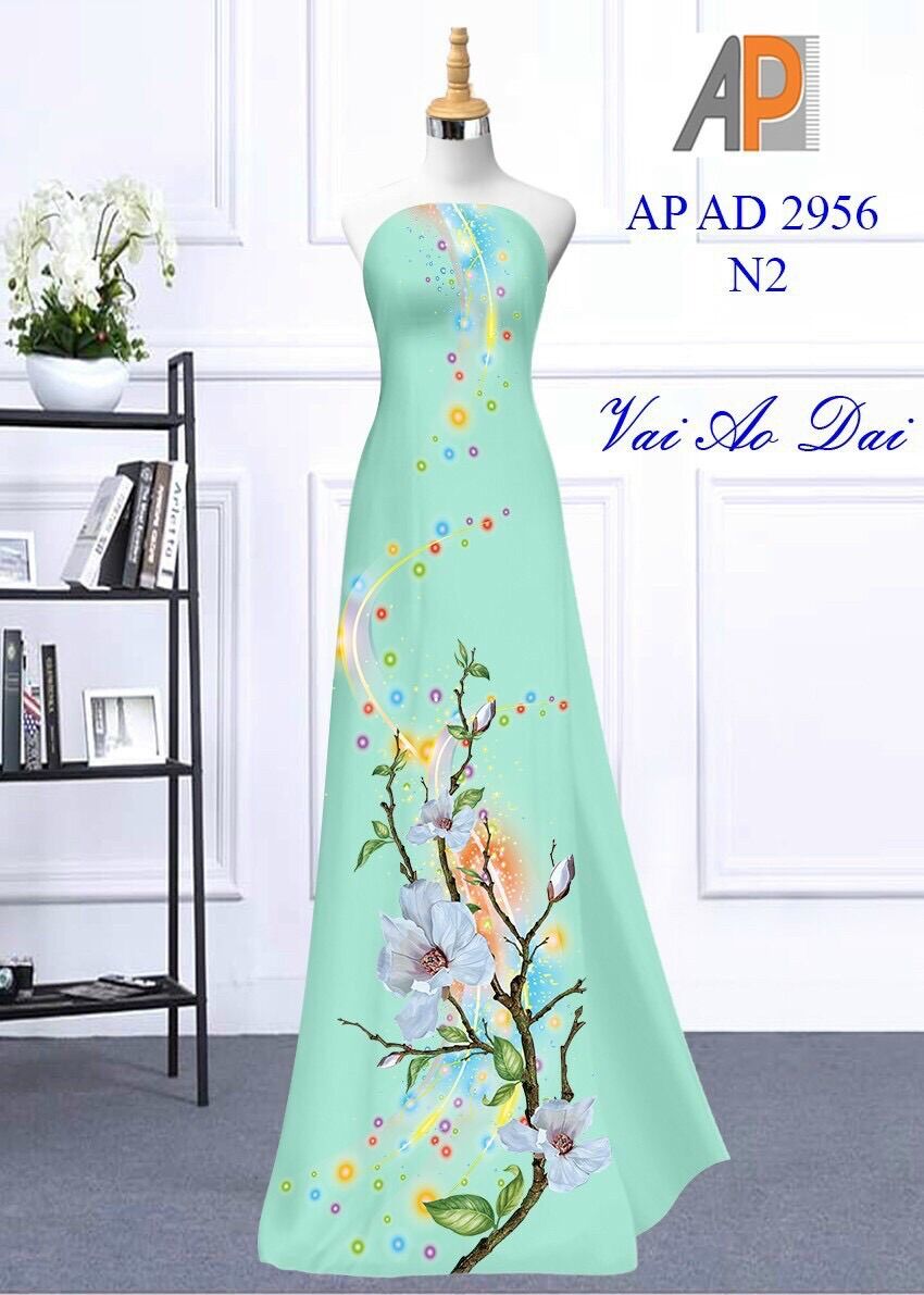 [HCM]Vải áo dài in hoa 3D