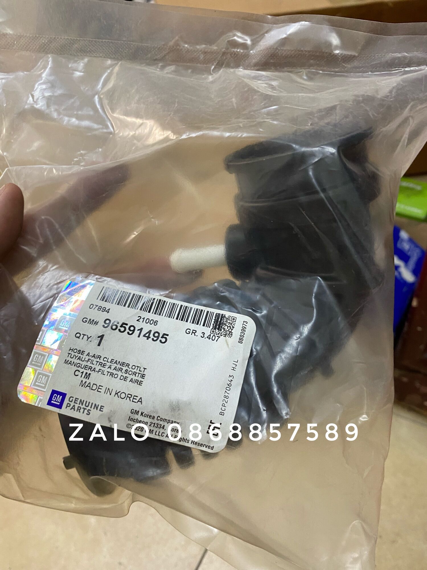 Ống hút gió vào thân bướm ga spark xịn gm:96591495