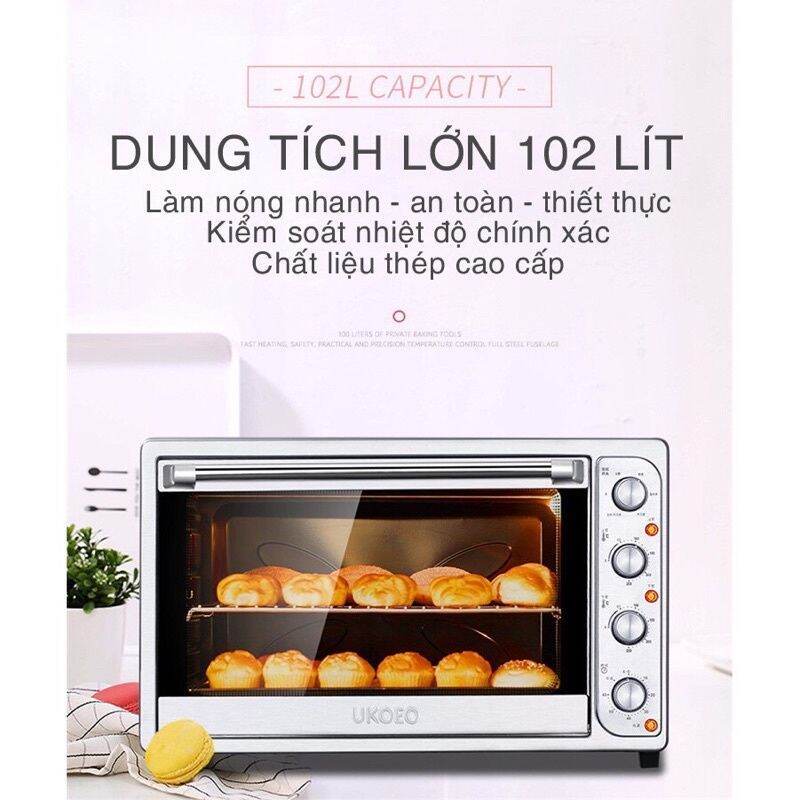Lò nướng Ukoeo 102L (sẵn hàng)