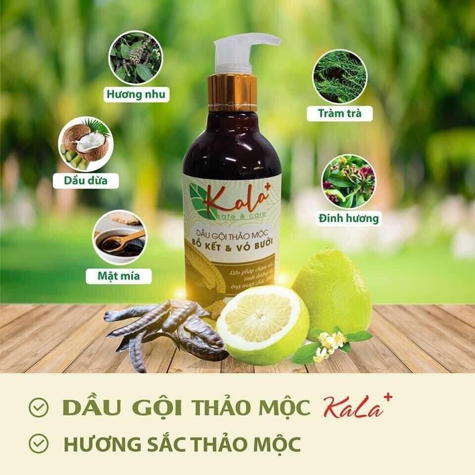 Bán buôn dầu gội thảo mộc kala cao cấp chiết xuất bồ kết và vỏ bưởi 300ml | dầu gội bưởi | dầu gội bồ kết famimark.com