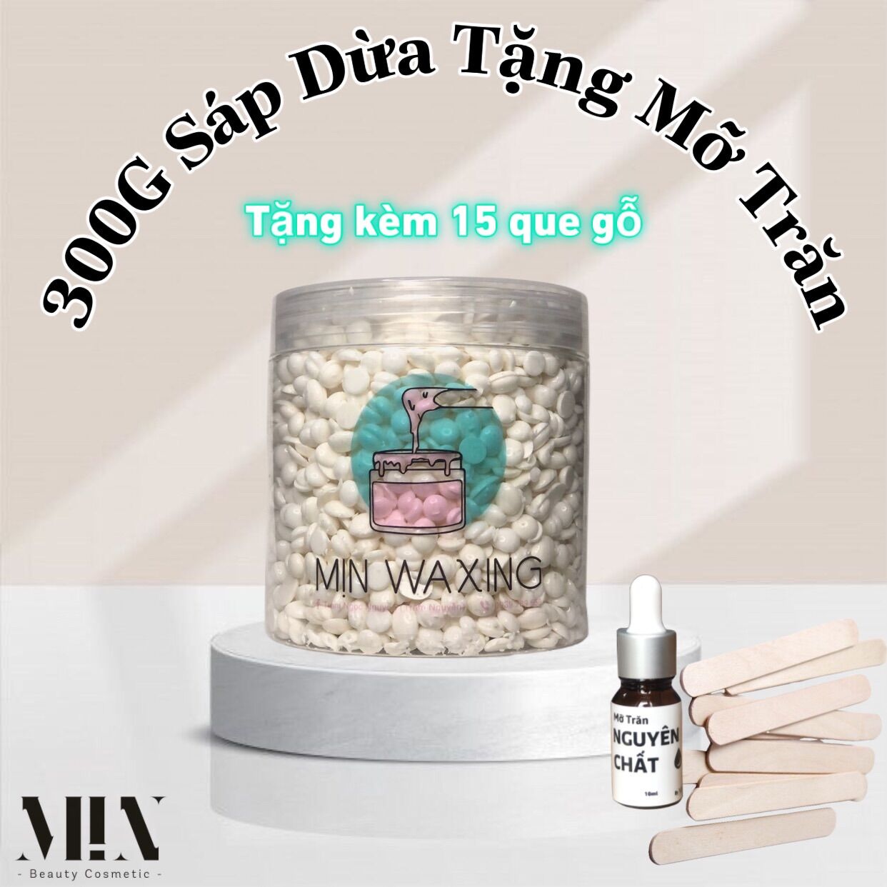 300gam SÁP DỪA cao cấp tặng mỡ trăn nguyên chất