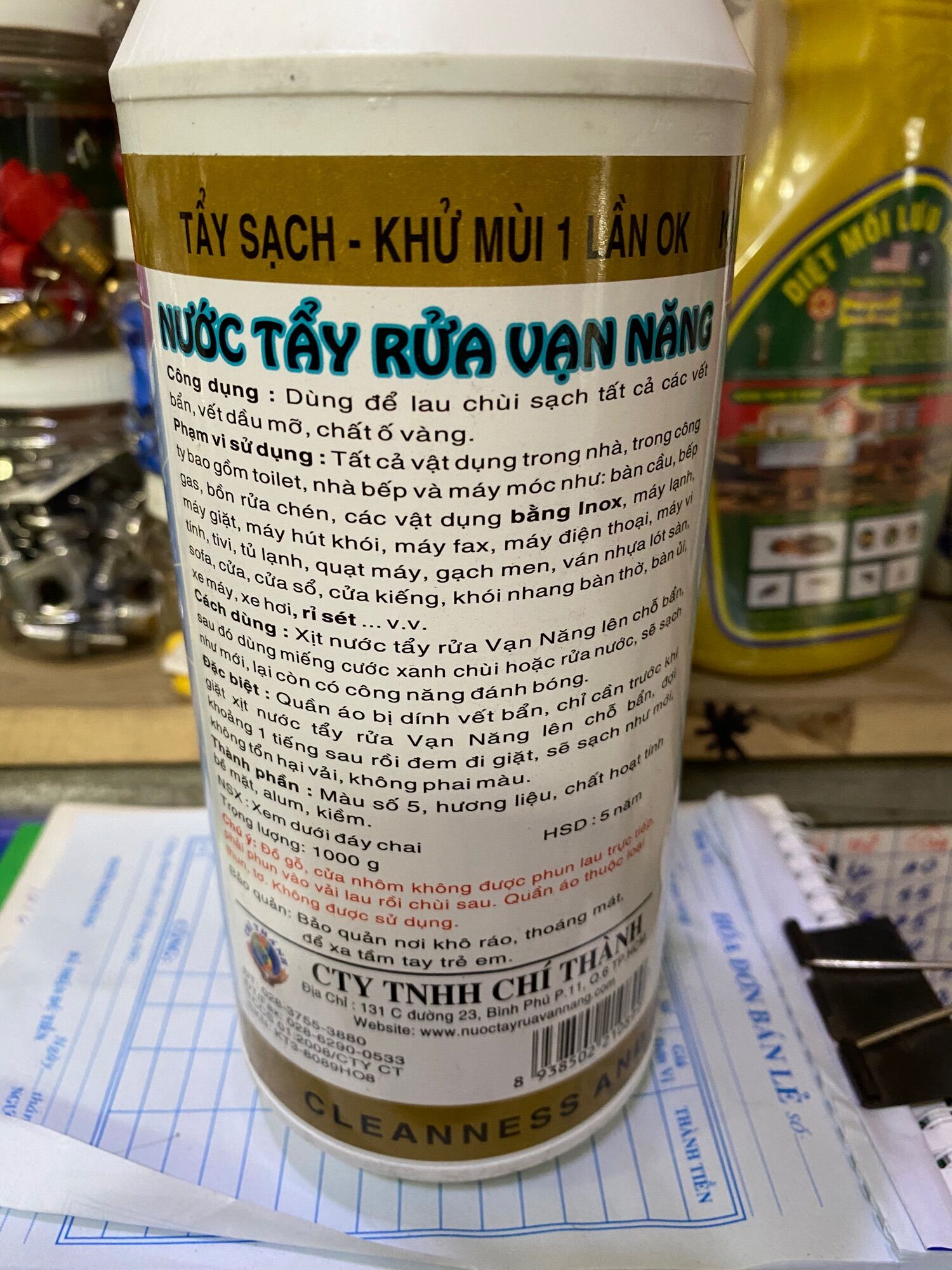 Xịt tẩy rửa vạn năng sủ bào