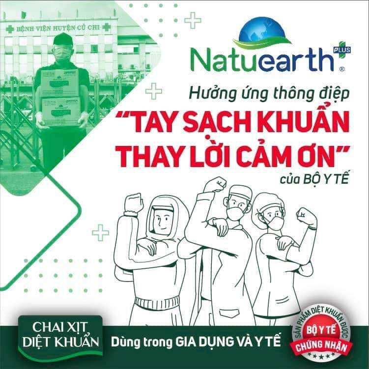 Nước rửa tay diệt khuẩn Natuearth 410ml