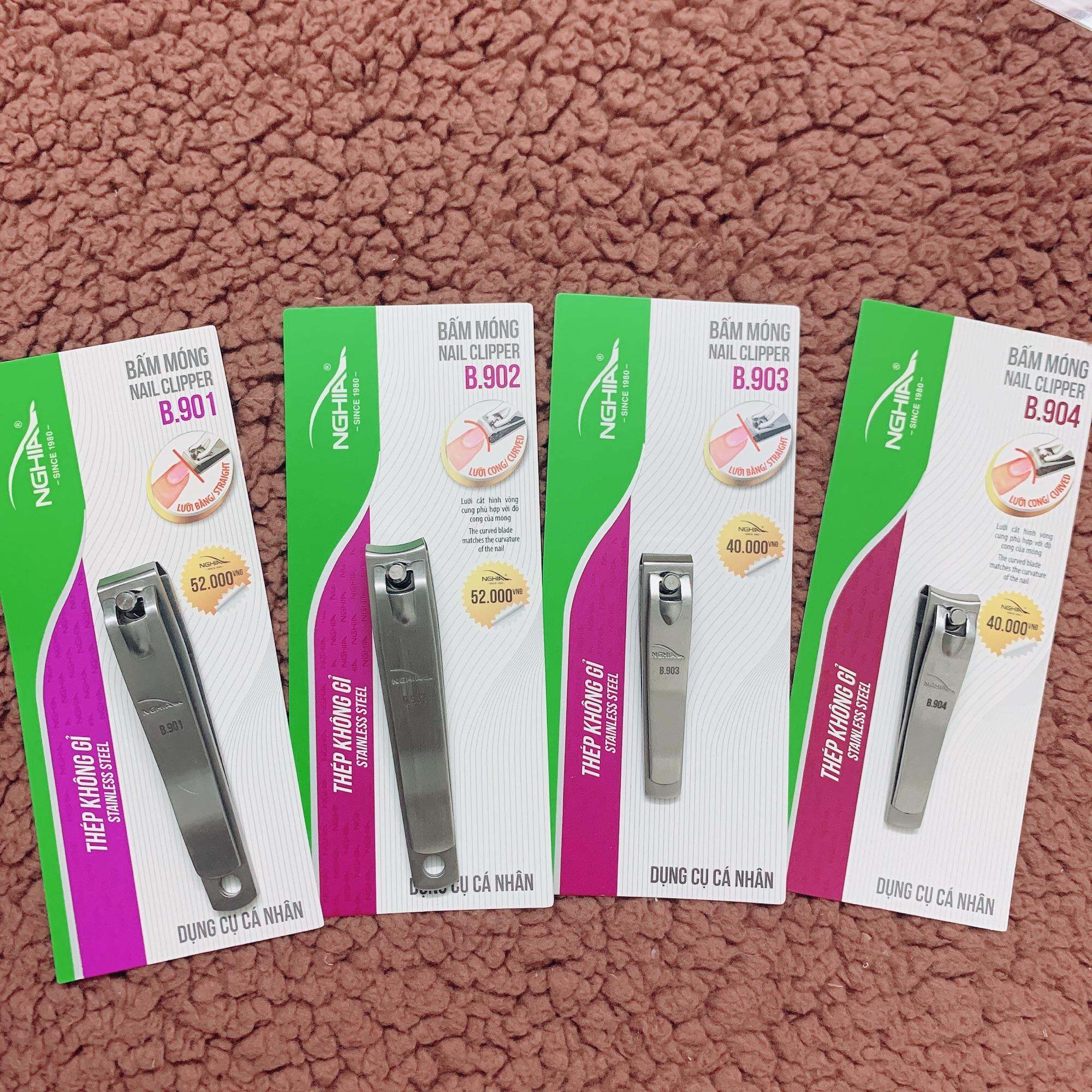 Bấm móng Kềm Nghĩa Lưỡi bằng loại lớn B901, bấm móng tay inox