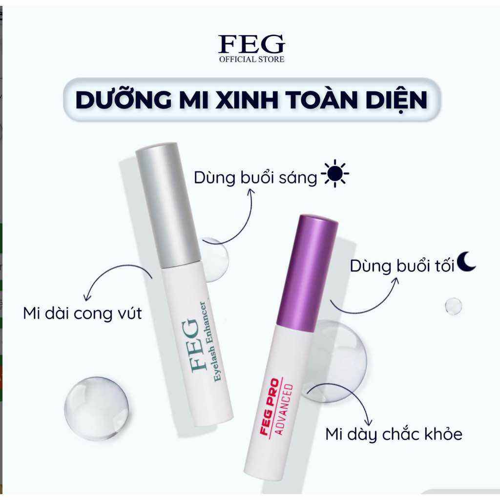 Combo 02 cây dưỡng mi ngày và đêm FEG