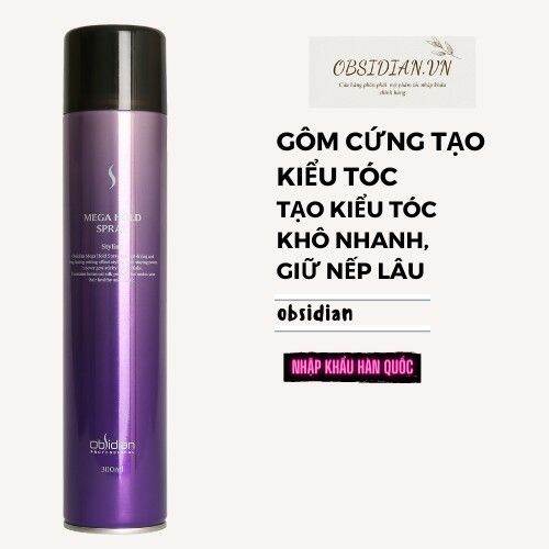 Gôm keo xịt tóc tạo kiểu nam nữ obsidian ( hàn quốc)