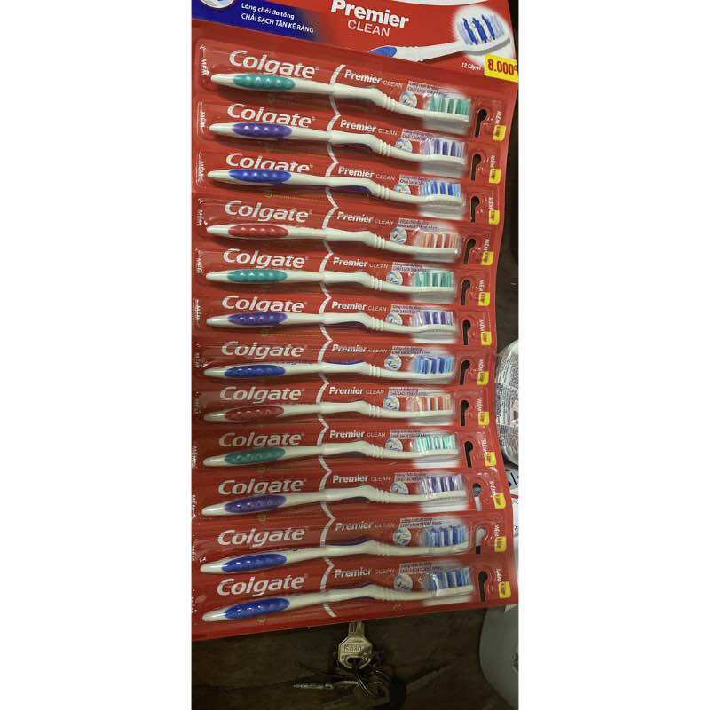 combo 12 cây bàn chải đánh răng Colgate Premier Clean