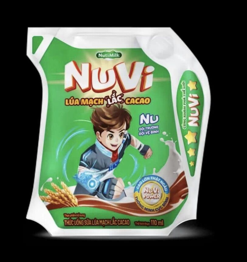 NUVI uống dạng túi 3 mùi , sưu tập thẻ đổi quà
