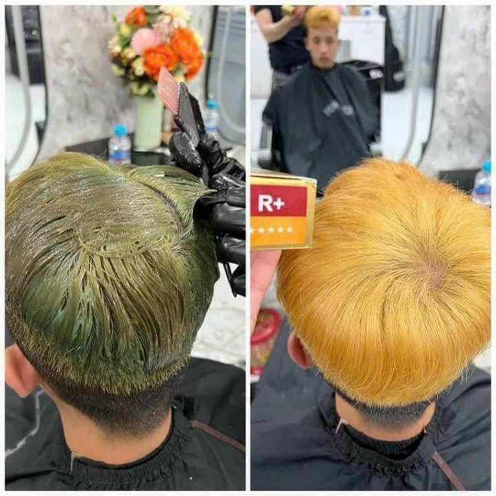 Bóc màu tóc , bóc đỏ bóc đen tóc