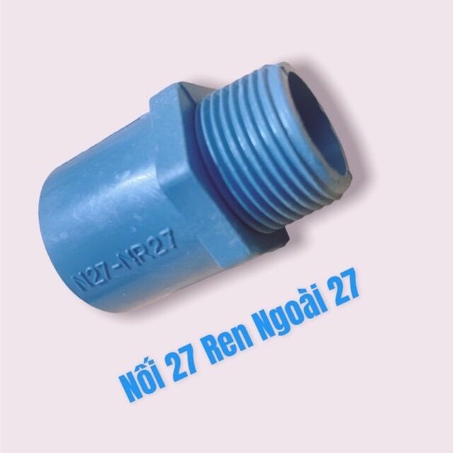 Nối 27 ren ngoài 27 pvc