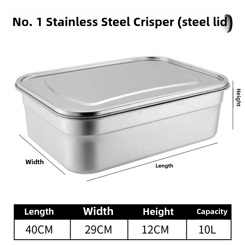 Hộp Đựng Thực Phẩm Inox 304 Hộp Cơm Hộp Đựng Đồ Hình Chữ Nhật Hộp Kín Đựng Đồ Đông Lạnh Thực Phẩm Cỡ