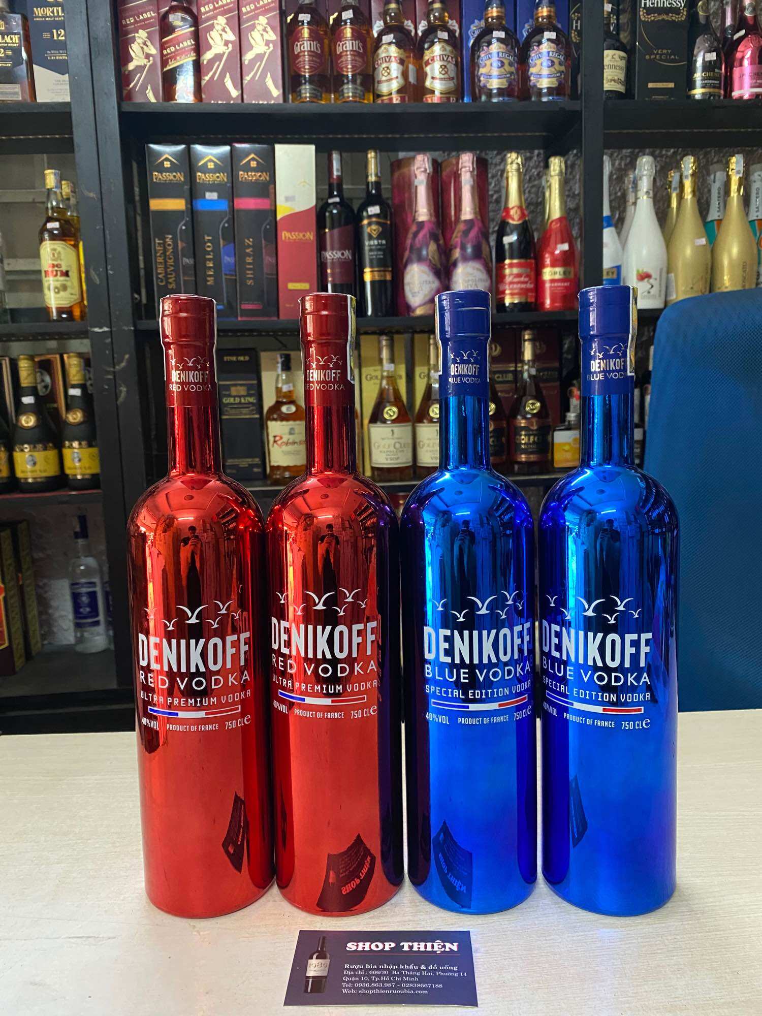 VODKA  Pháp DENIKOFF 40% 750ml