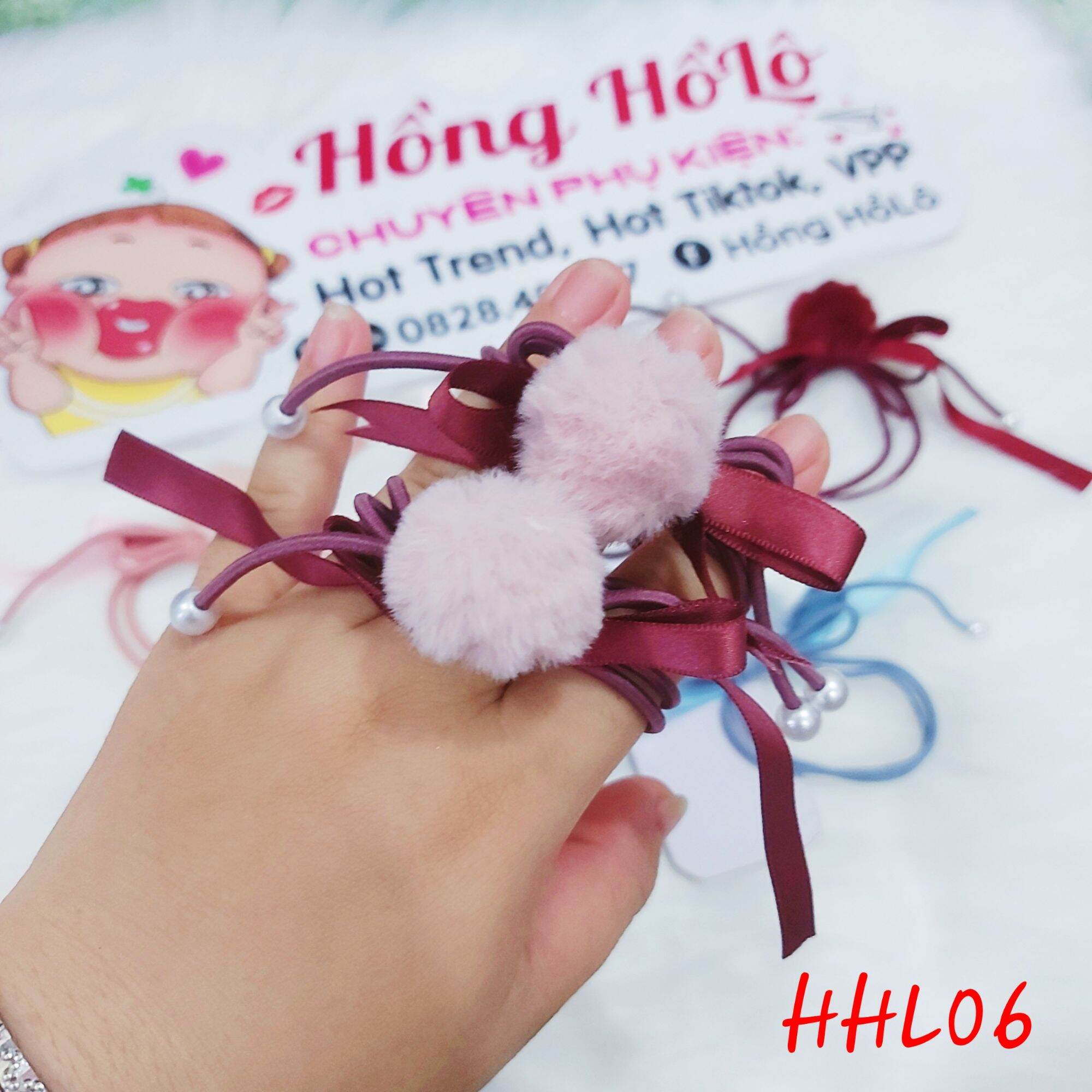 dây cột tóc dễ thương