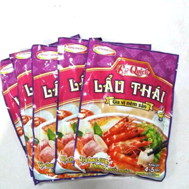 Combo 5 gói lẩu thái aji-quick 55g
