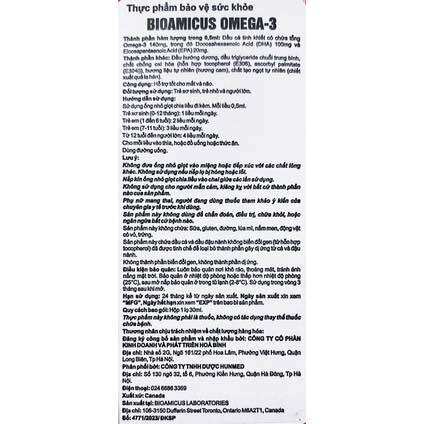BIOAMICUS OMEGA 3 DHA – Vị ngon độc quyền ( lọ 30ml)