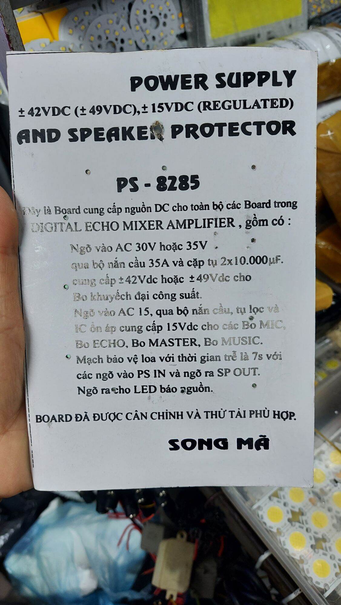 Bo nguồn Âm Ly PS 8285 Song Mã