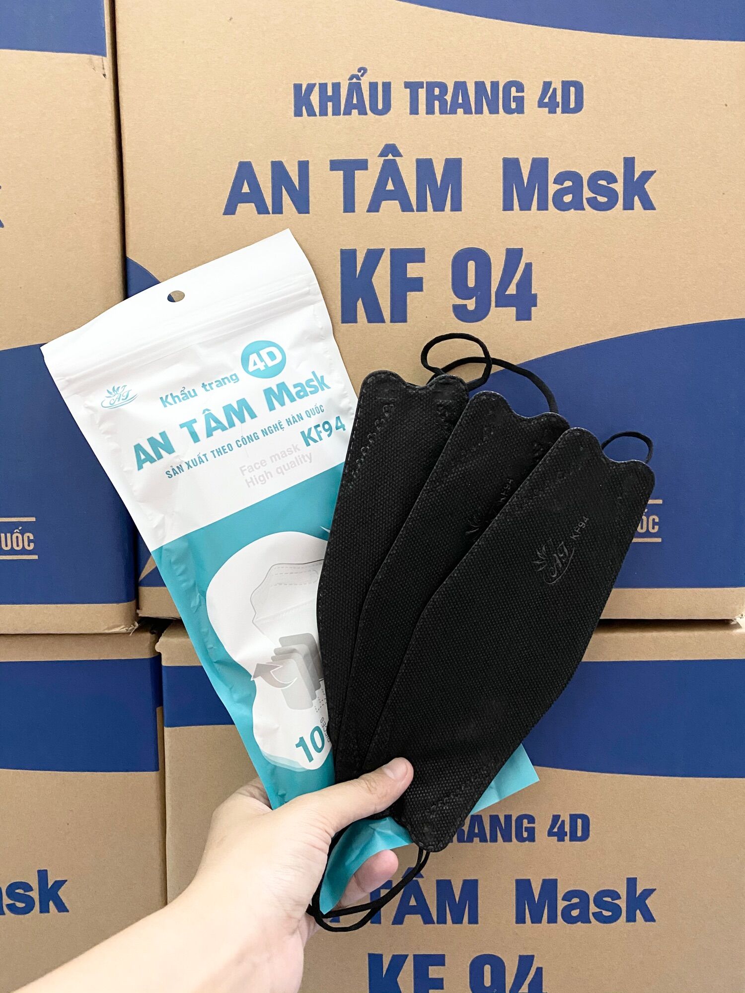 GIÁ SỈ 3OO CÁI KHẨU TRANG KF94 4D