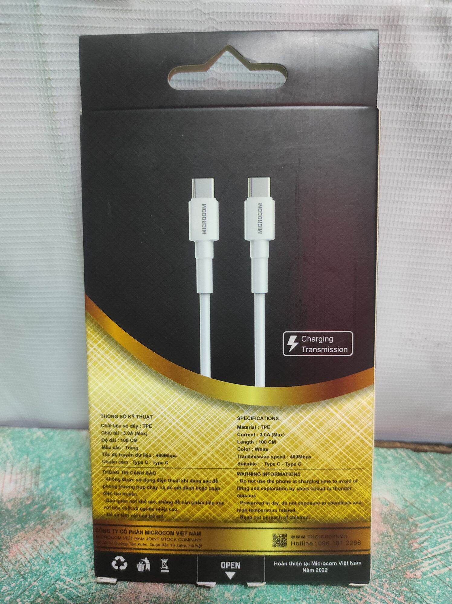 Dây cáp sạc Type C to Type C