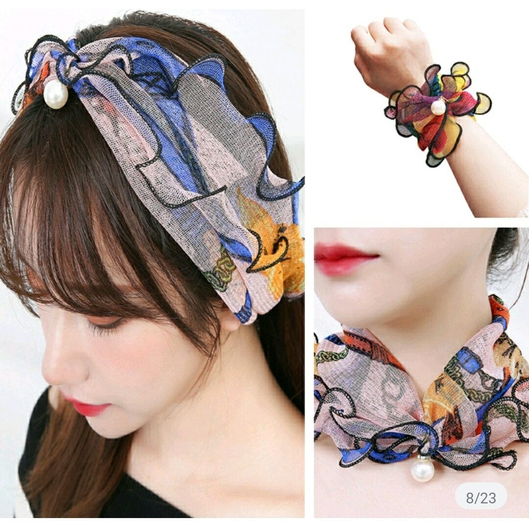 Khăn cổ nữ sành điệu cho nữ đa năng băng đô cột tóc bịt mặt