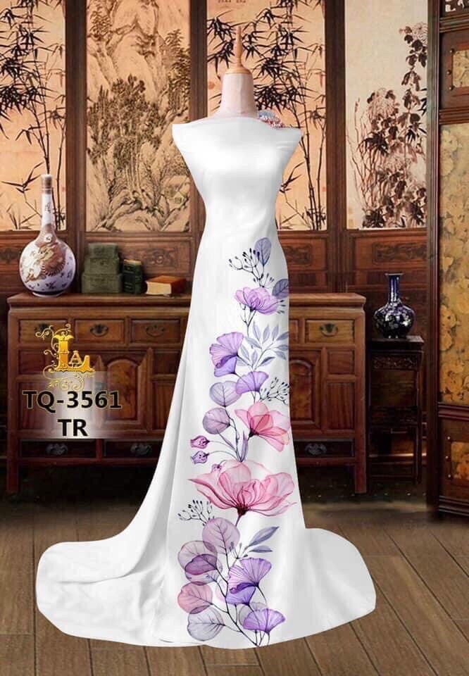Vải áo dài in hoa