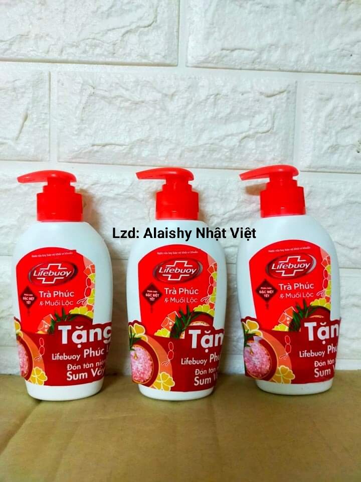 COMBO 3 - Nước rửa tay Lifebuoy diệt khuẩn 120 gr Trà phúc & muối lộc