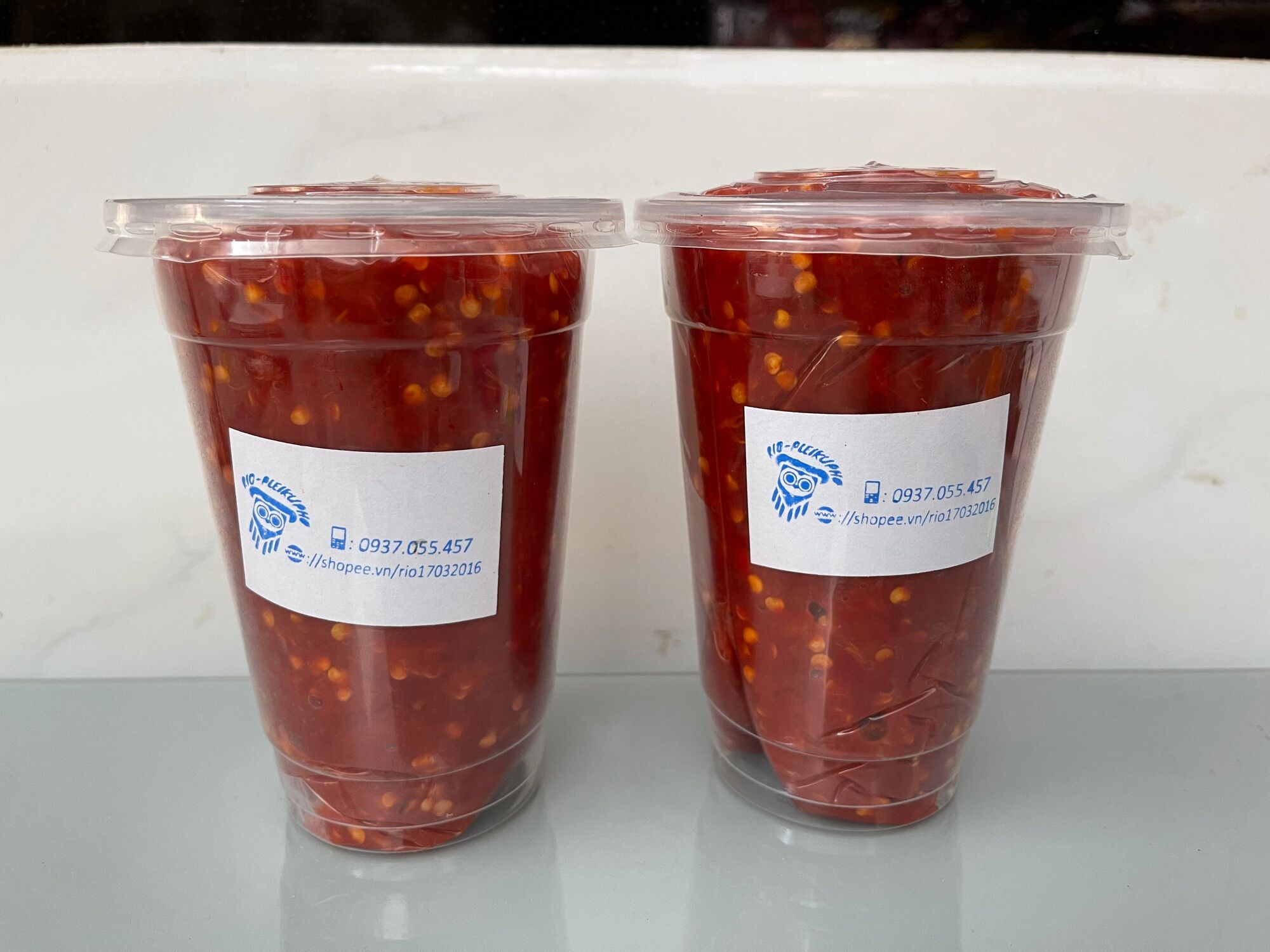 500gr tương ớt muối xay nhà làm