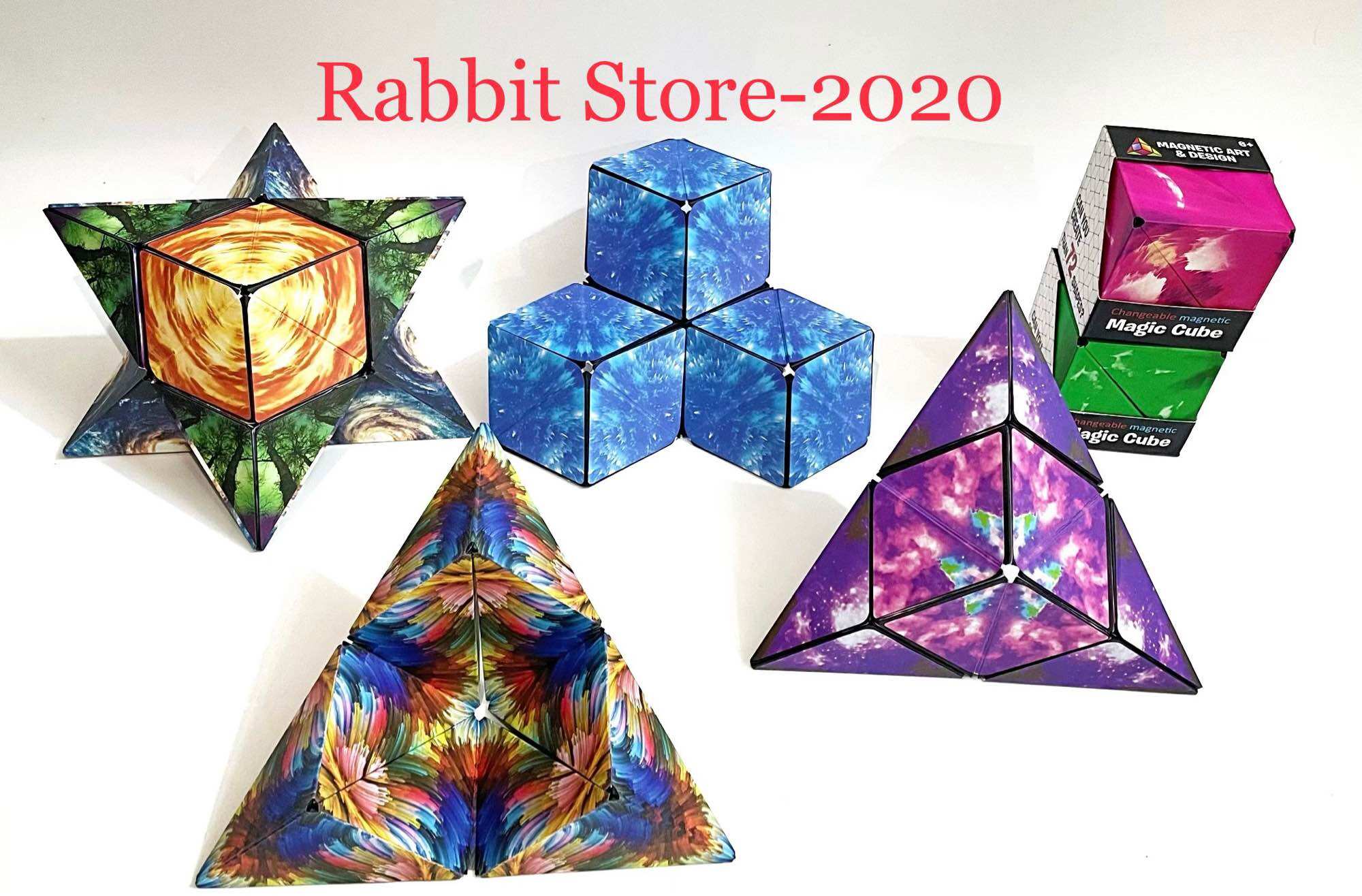 Khối Rubik Biến 72 Hình Galaxy Changeable Magnetic Magic Cube Rubic Xếp Hình Hình Học 3D