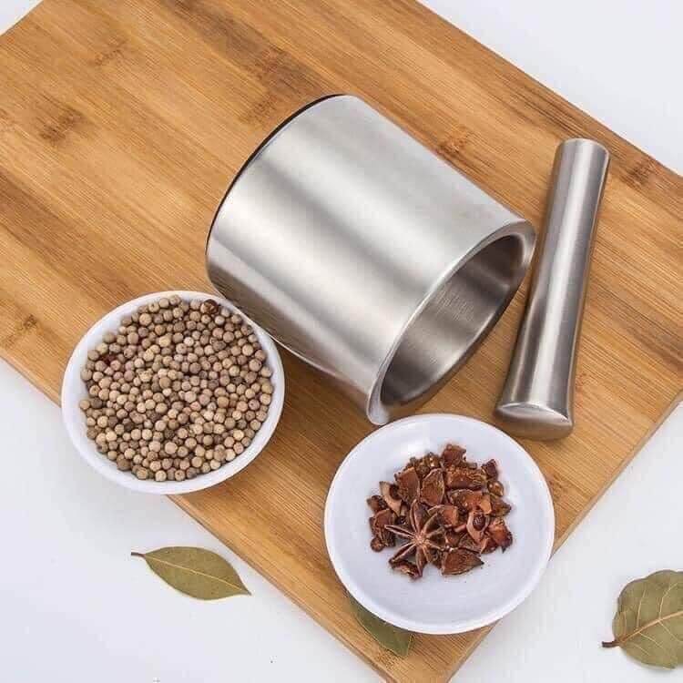 Bộ chày và cối inox 304 bền đẹp kháng khuẩn chống nấm mốc